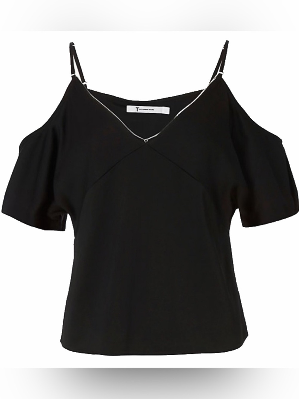 ~T Alexander Wang Chain Detail Black Tank Sz. 6 *EUC* MSRP: $425+tax